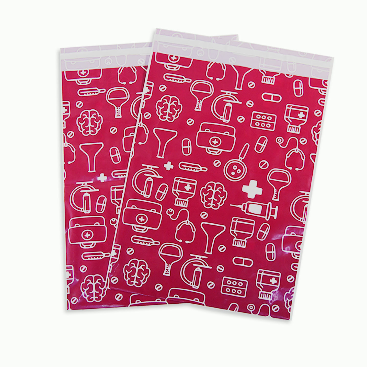 可回收PE紅色快遞袋定（dìng）製(圖6)