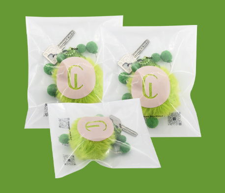 可回（huí）收環保鑰匙扣包裝袋定（dìng）製（zhì）