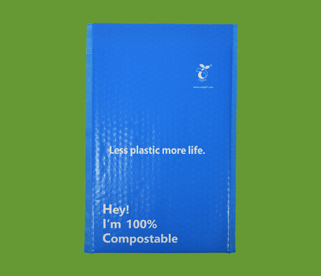 自（zì）粘降解藍（lán）色氣泡袋快遞袋（dài）